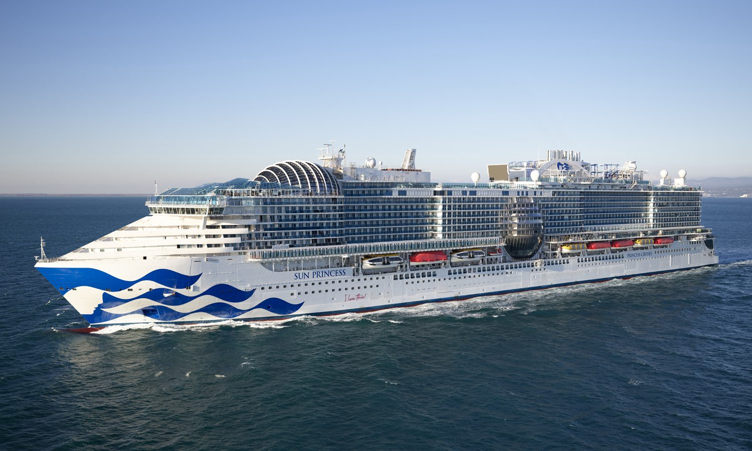 Sun Princess op zee, foto van Patrick Parez