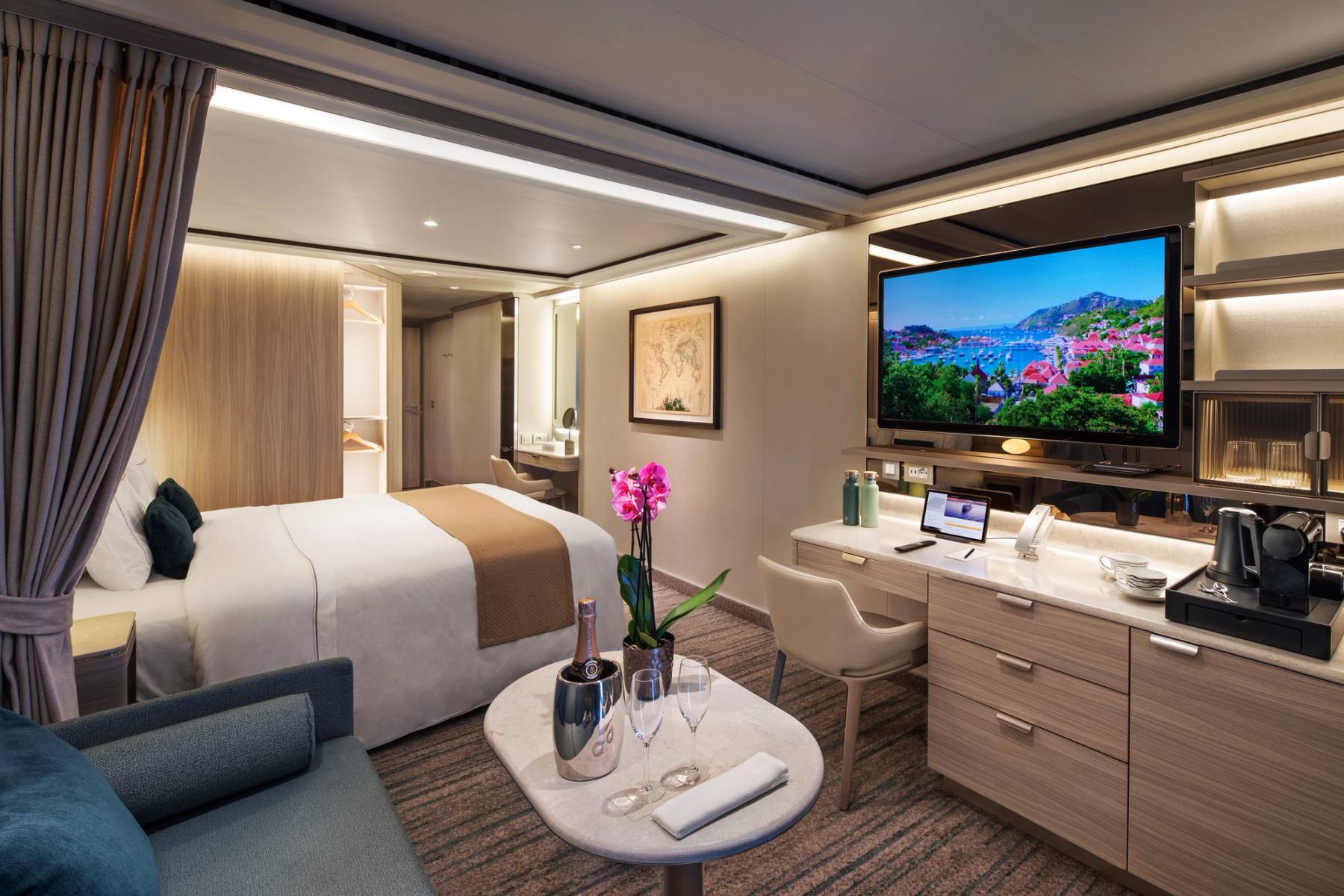 Deluxe Veranda Suite aan boord van Silver Ray