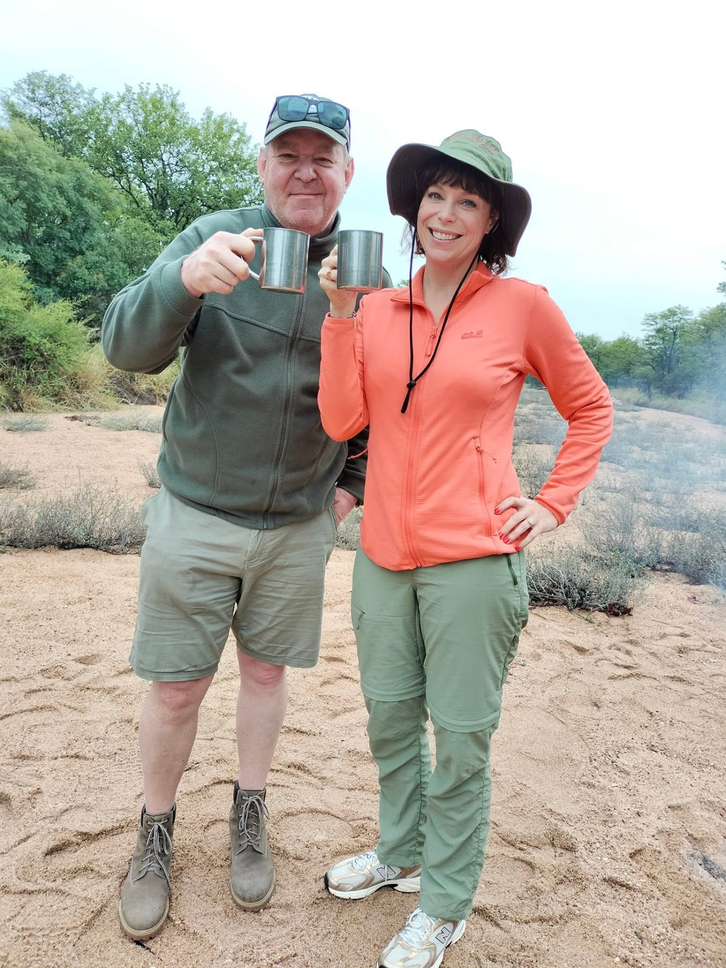 Koffiepauze in de bush tijdens een ochtendsafari