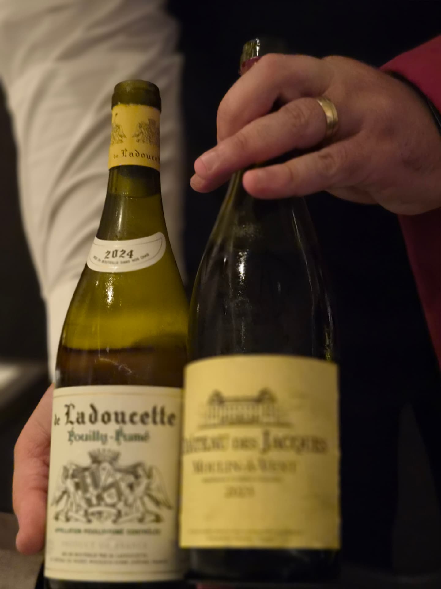 De sommelier stelt zijn wijnen voor