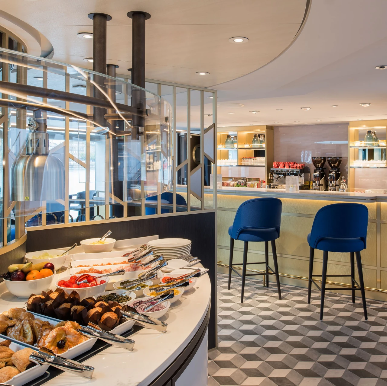 Privérestaurant The Atelier aan boord van de Riverside Ravel