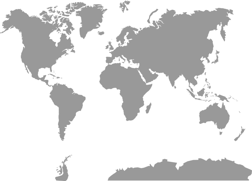 wereldkaart grijs - Springbok Travel - reisbureau- reiskantoor - Roeselare