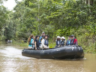 Zodiac cruise, in the jungle, Boca dos Botos, Brazil, Amazon